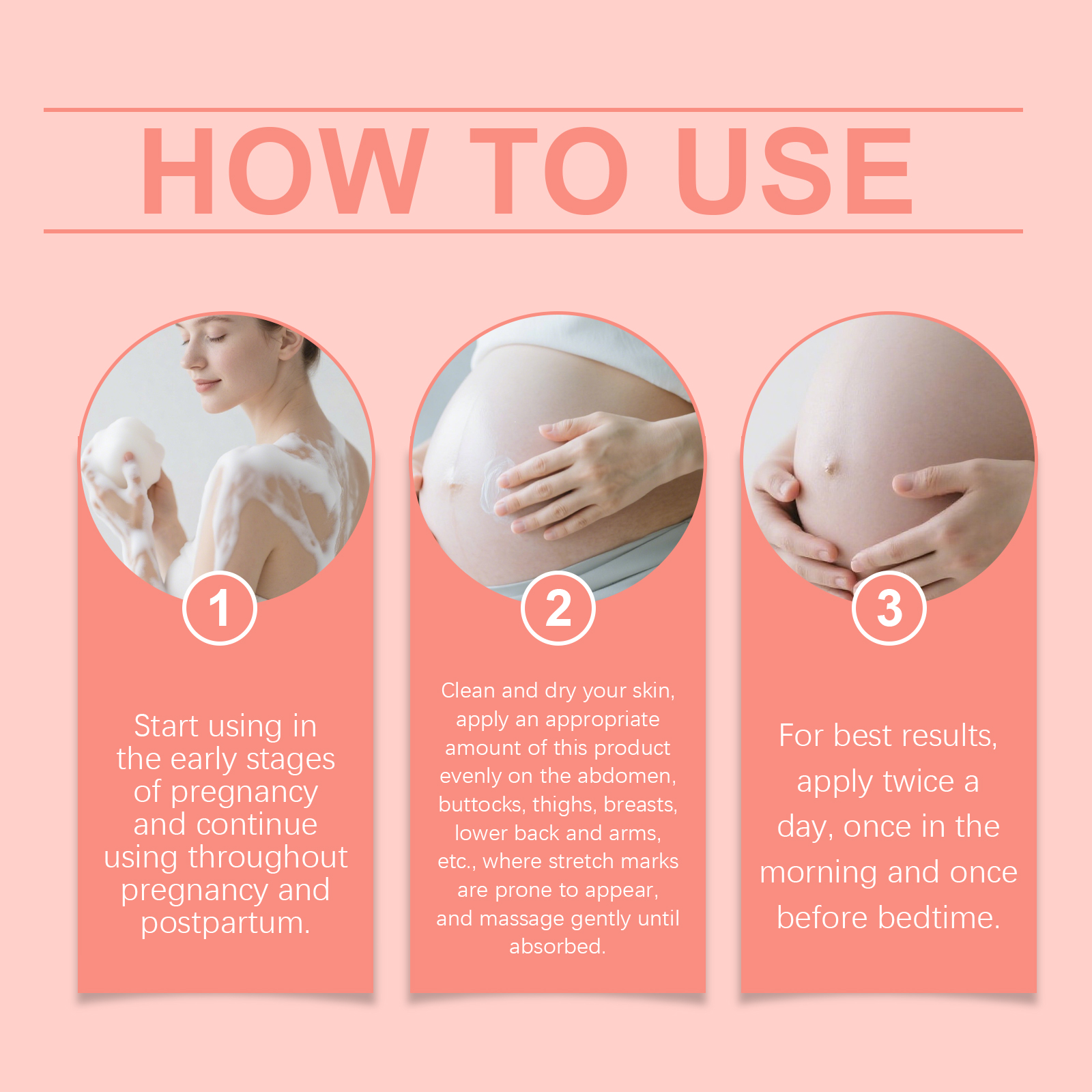 Skin Care Cream Nourishing Gentle Hydrating Refreshing Moisturizing Soften Female Abdominal Skin