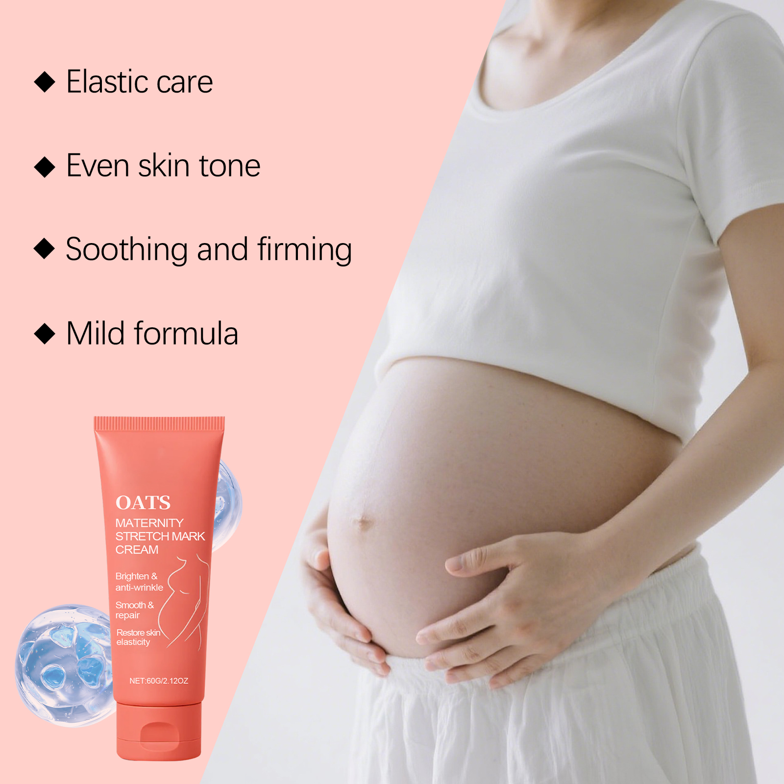 Skin Care Cream Nourishing Gentle Hydrating Refreshing Moisturizing Soften Female Abdominal Skin
