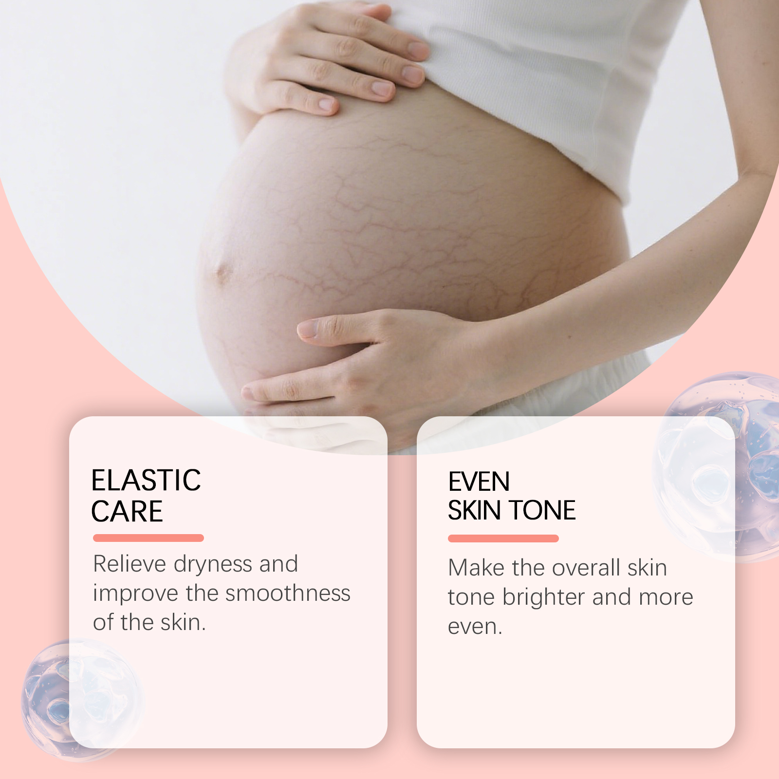 Skin Care Cream Nourishing Gentle Hydrating Refreshing Moisturizing Soften Female Abdominal Skin