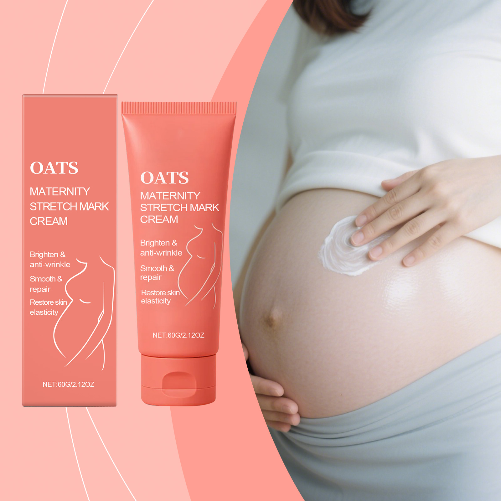 Skin Care Cream Nourishing Gentle Hydrating Refreshing Moisturizing Soften Female Abdominal Skin