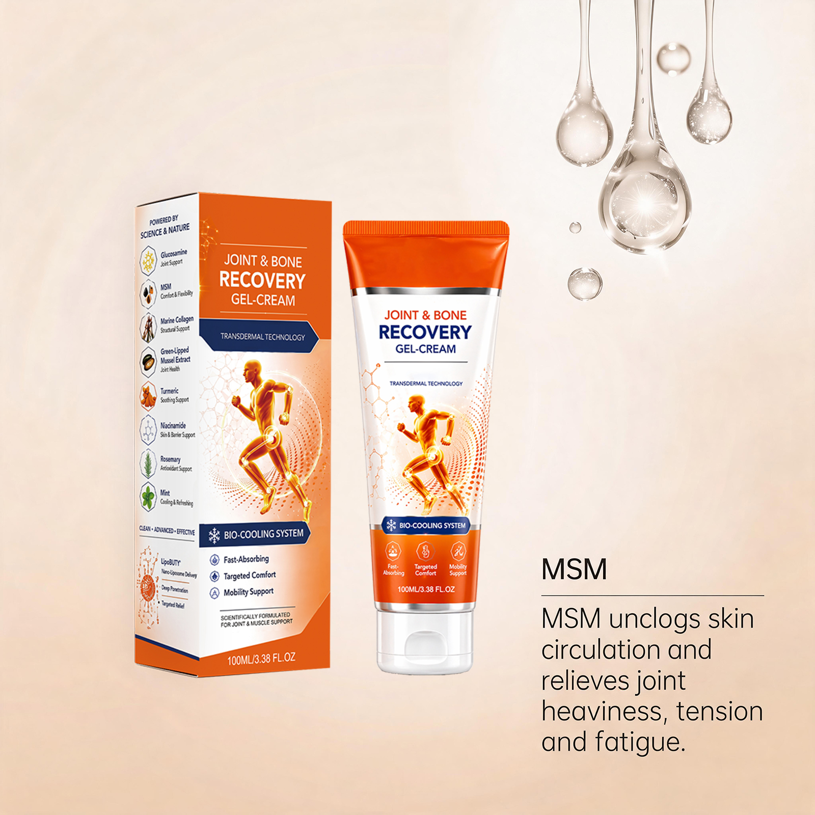 Joint Care Cream Mild Gentle Skin Friendly Moisturizing Massage Smear Easy Absorption Daily Joint Comfort Nursing