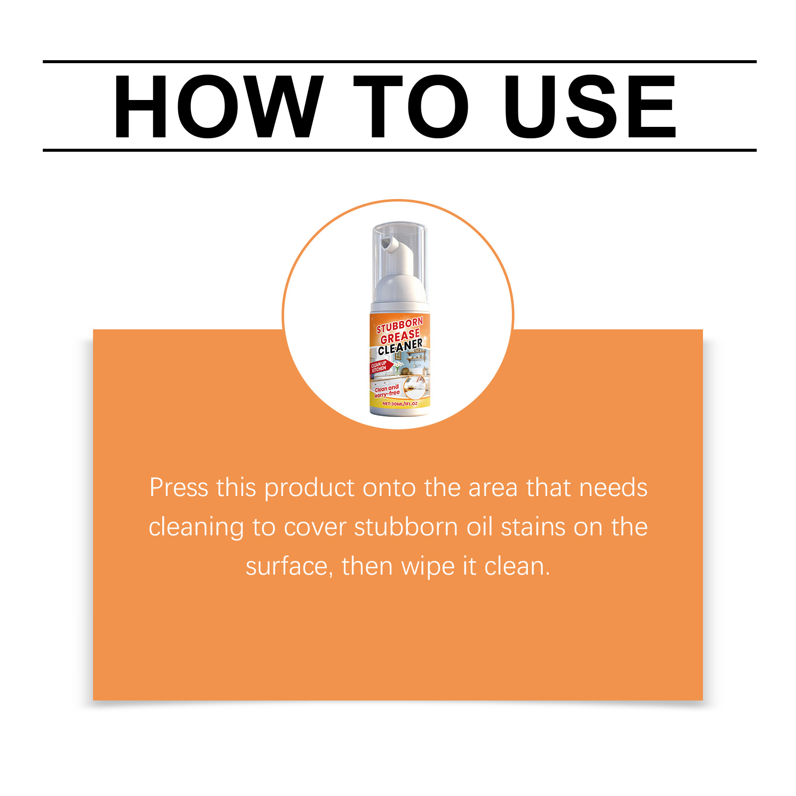 Kitchen Grease Foam Cleaner Household Kitchen Stove Range Hood Stain Dirt Remover Brightening