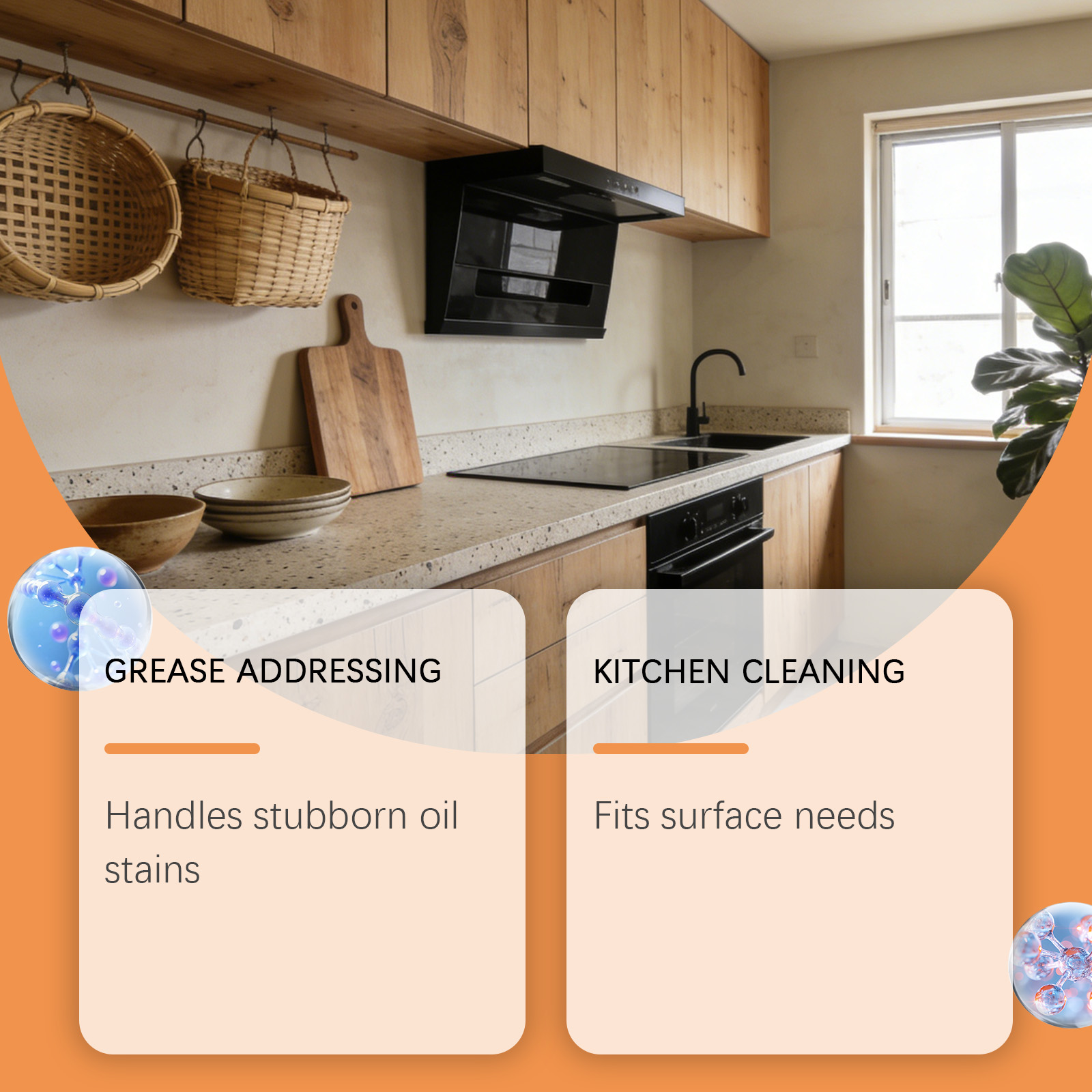 Kitchen Grease Foam Cleaner Household Kitchen Stove Range Hood Stain Dirt Remover Brightening