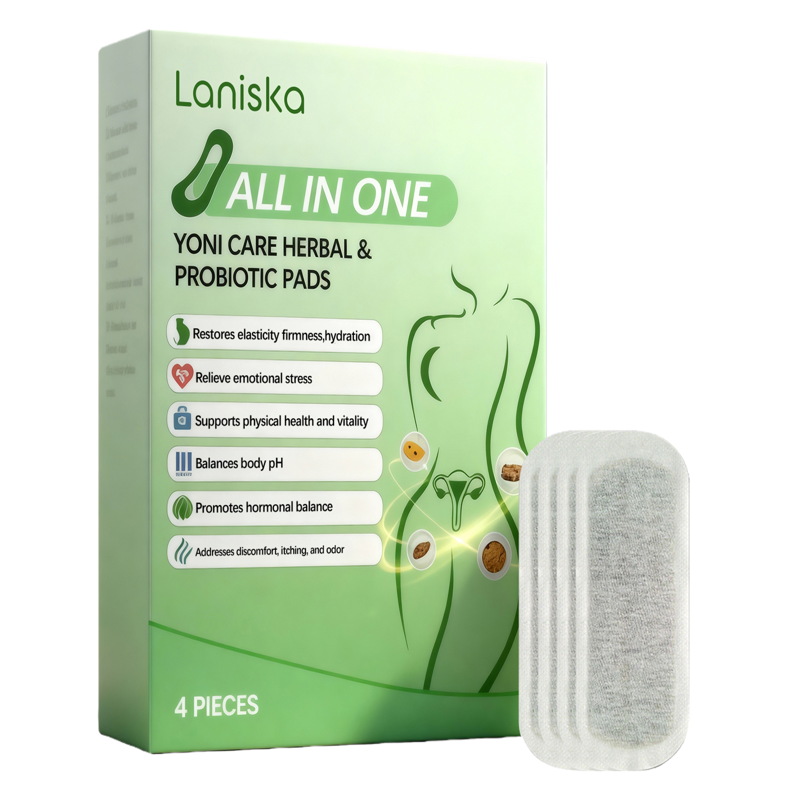 Feminine Care Pads Mild Formula Fragrant Fresh Daily Cleansing Intimate Comfort Women Care Patches