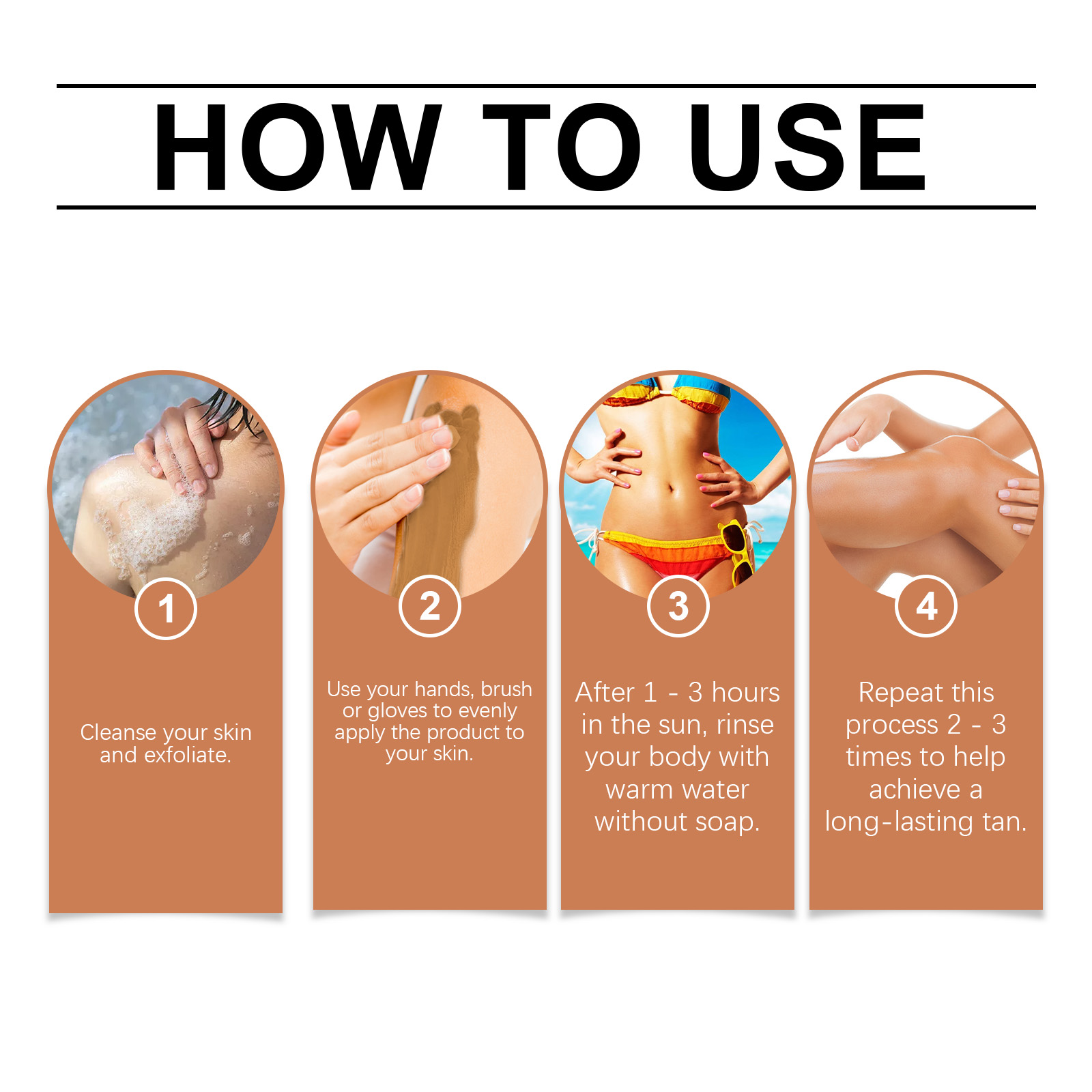 Sunless Tanning Cream Shiny Tanning Nourish Skin Soft Beauty Herbal Extract Skin Care
