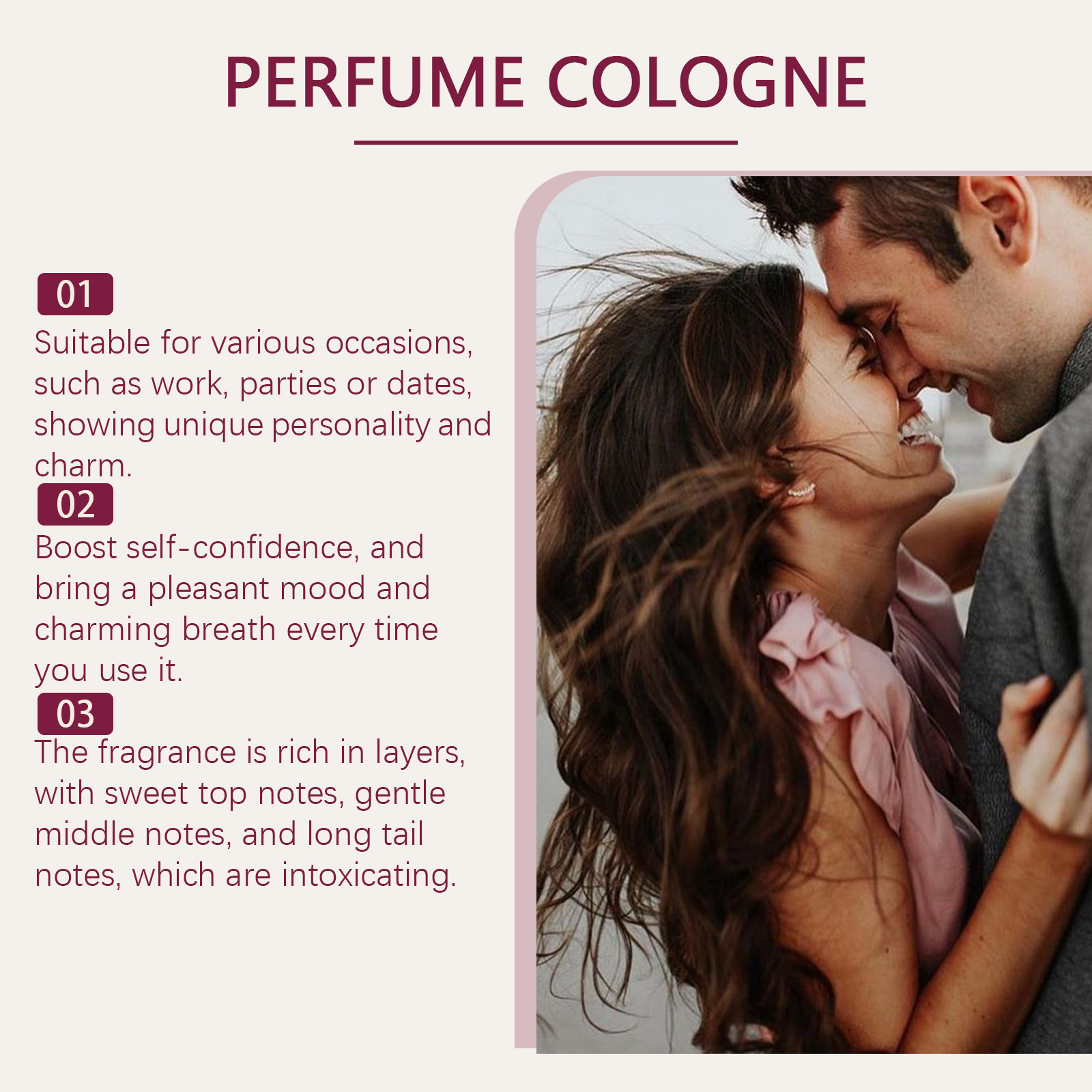 Eau De Cologne Natural Long Lasting Light Fresh For Wrist Behind Ear Daily Niche Couple Dating Perfume