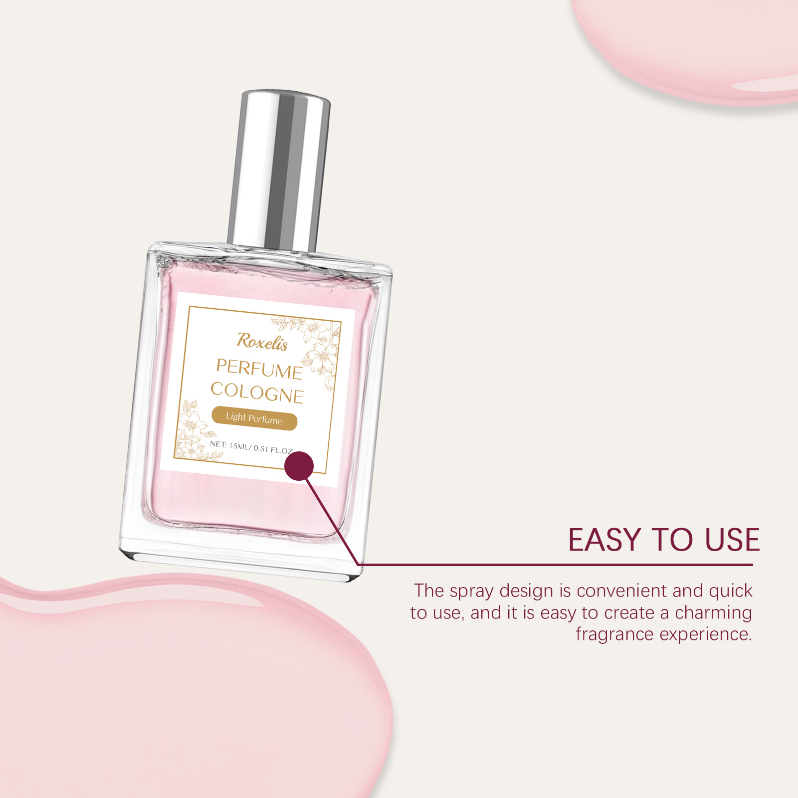 Eau De Cologne Natural Long Lasting Light Fresh For Wrist Behind Ear Daily Niche Couple Dating Perfume