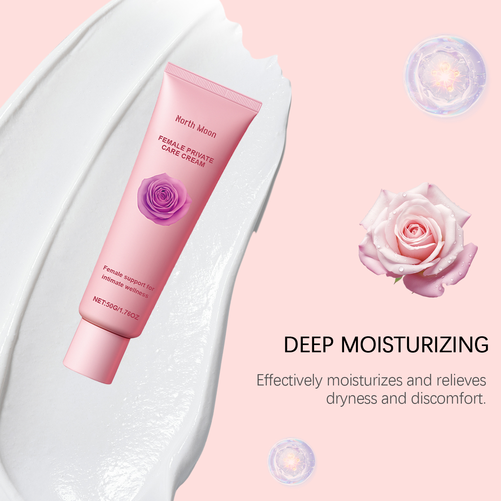 Ladies Care Cream Gentle Care Relieve Dryness Soften Skin Daily Moisturizing Nourishing Face Body Lotion