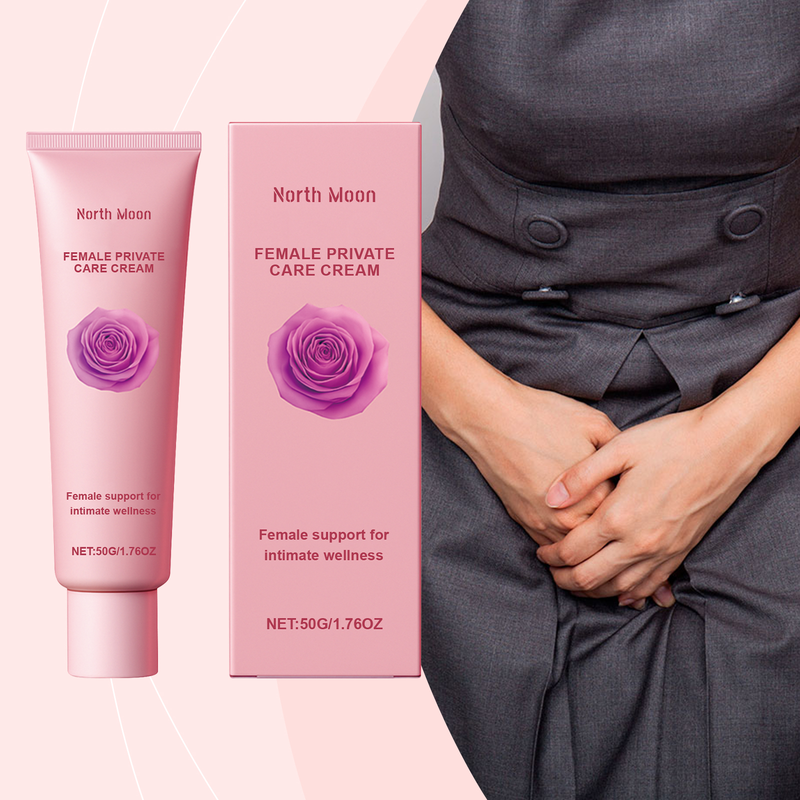 Ladies Care Cream Gentle Care Relieve Dryness Soften Skin Daily Moisturizing Nourishing Face Body Lotion
