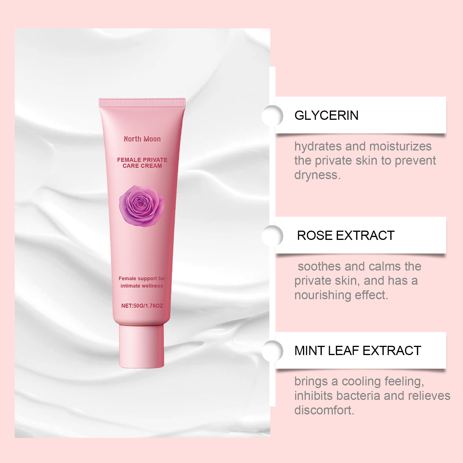 Ladies Care Cream Gentle Care Relieve Dryness Soften Skin Daily Moisturizing Nourishing Face Body Lotion