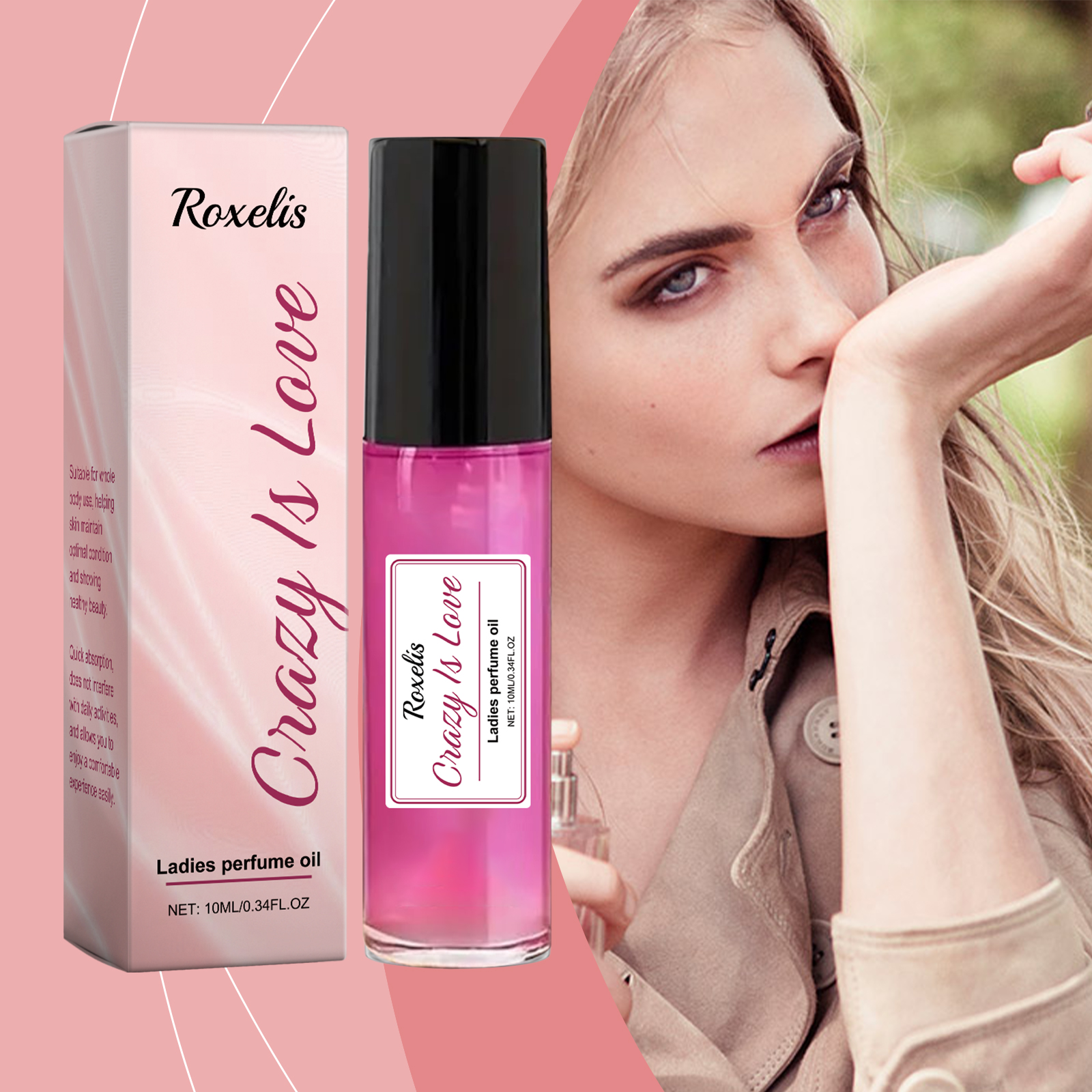 Women Roll On Perfume Unique Fragrance Charming Scent Light Long Lasting Sweet Gentle Romantic Aroma
