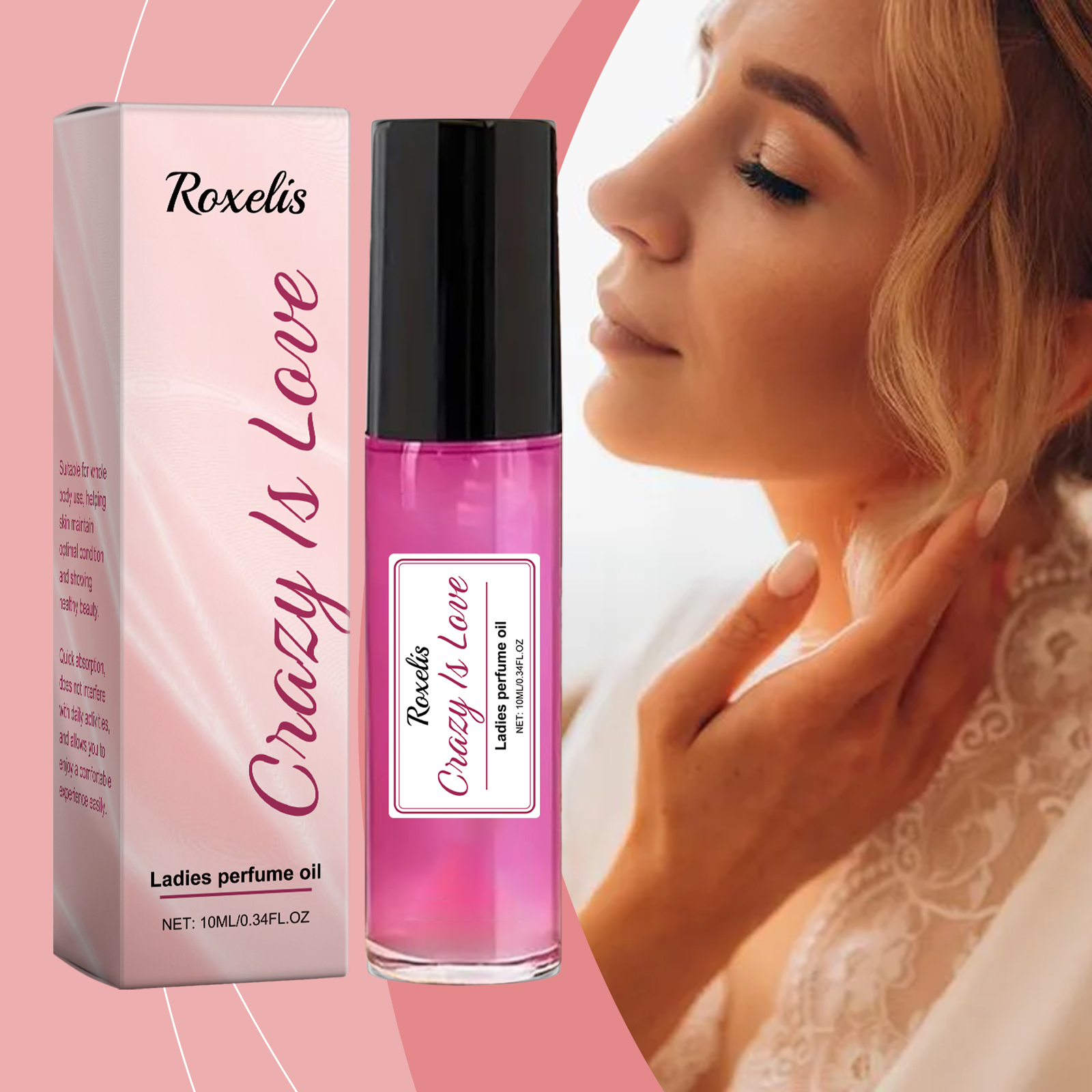 Women Roll On Perfume Unique Fragrance Charming Scent Light Long Lasting Sweet Gentle Romantic Aroma