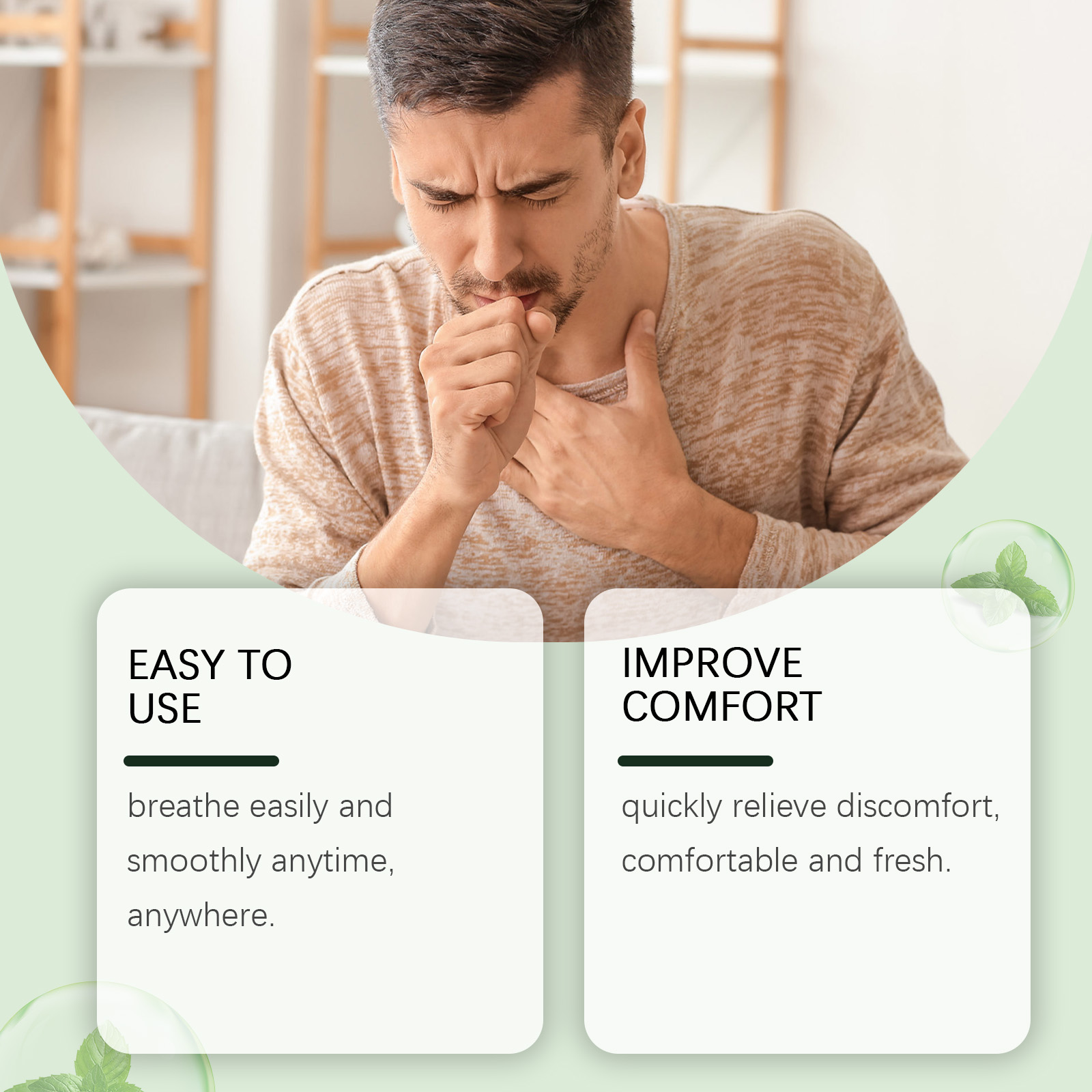 Herbal Body Care Nasal Inhaler Relieve Discomfort Gentle Care Fresh Smooth Nasal Device