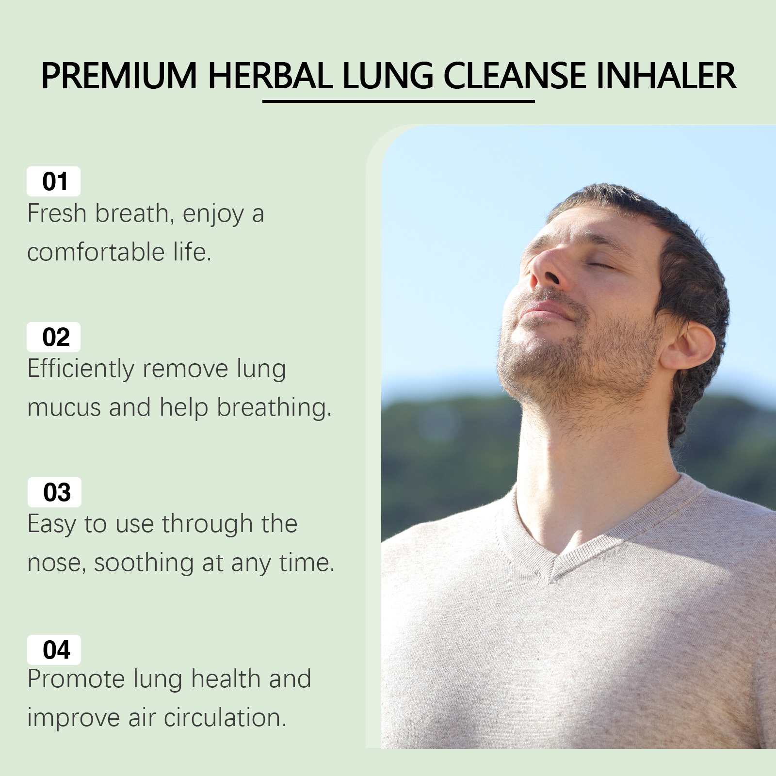 Herbal Body Care Nasal Inhaler Relieve Discomfort Gentle Care Fresh Smooth Nasal Device