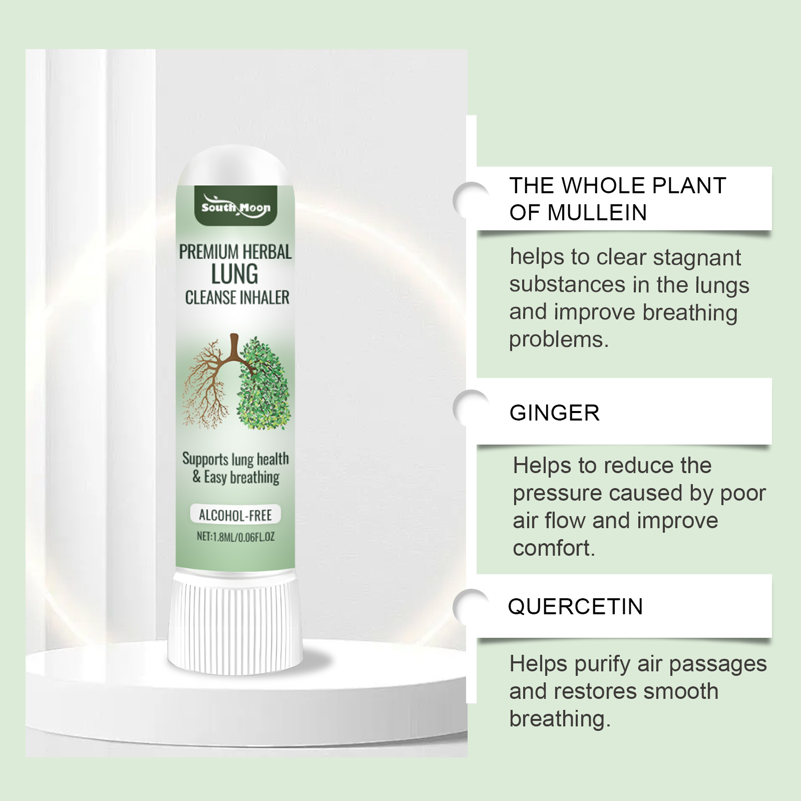 Herbal Body Care Nasal Inhaler Relieve Discomfort Gentle Care Fresh Smooth Nasal Device