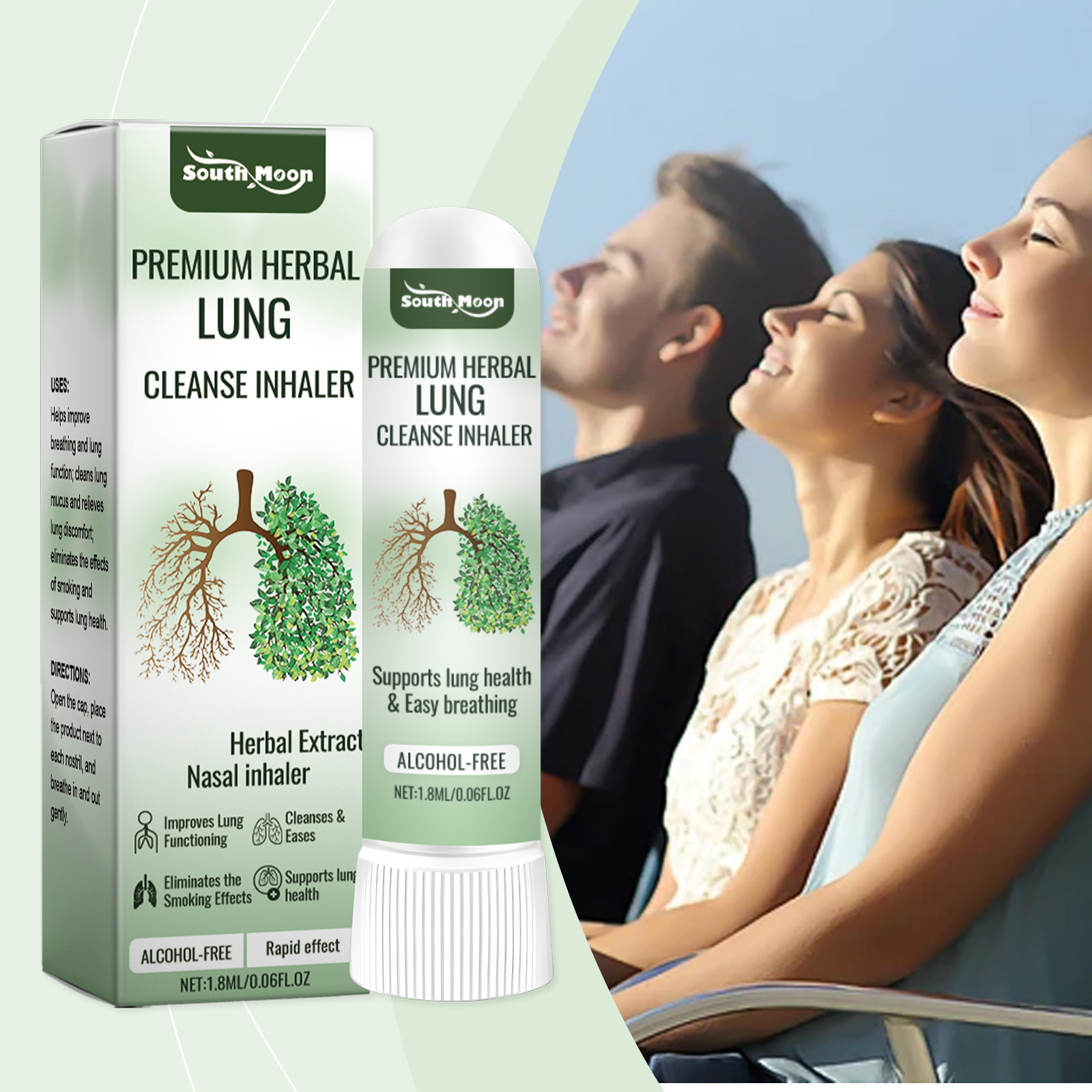 Herbal Body Care Nasal Inhaler Relieve Discomfort Gentle Care Fresh Smooth Nasal Device