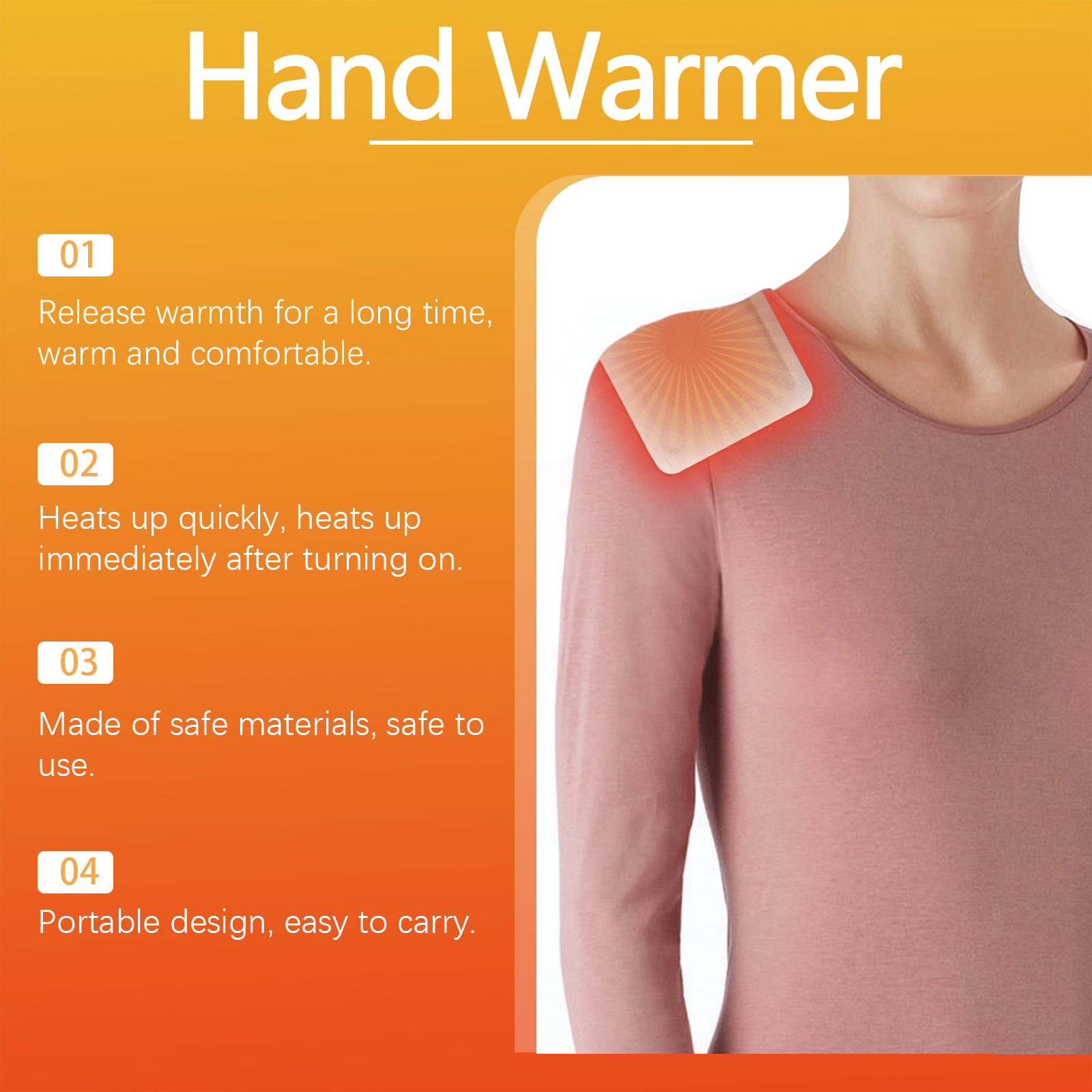Hand Warmer Winter Coldproof Warm Outdoor Disposable Portable Convenient Body Heat Warm Patch