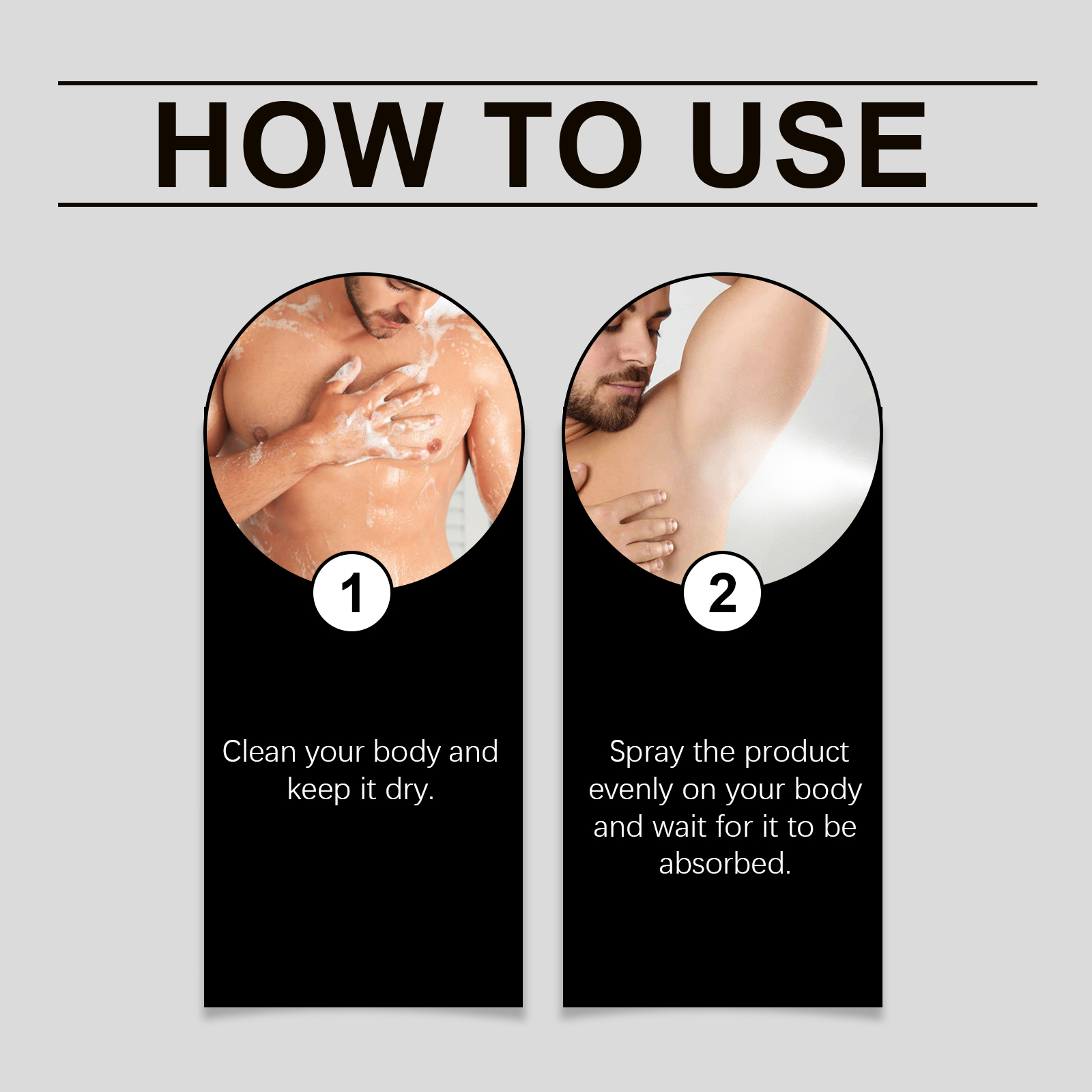 Men Body Spray Body Moisturizing Long Lasting Fragrance Portable Elegant Charm Fresh Mist