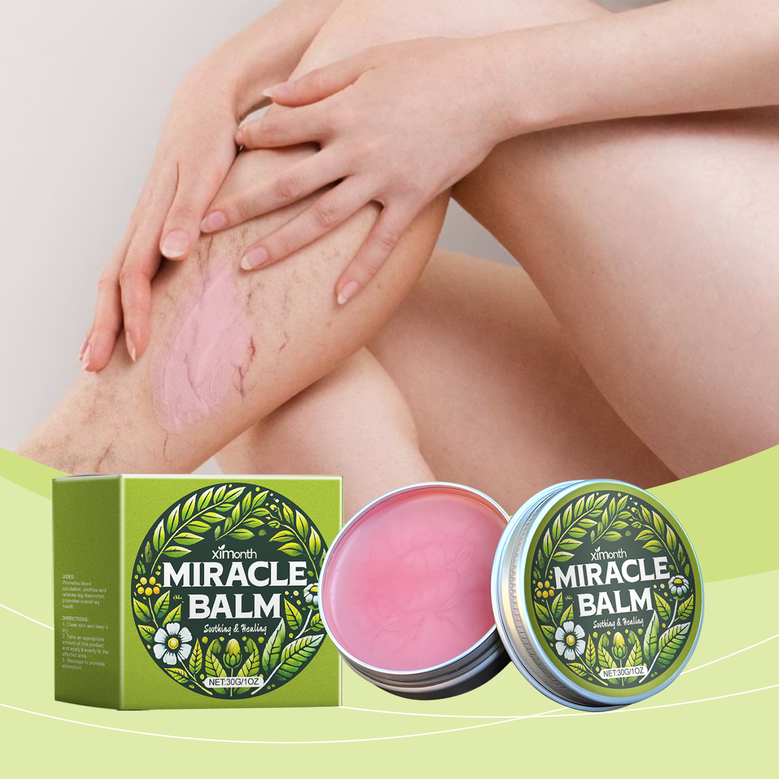 Leg Care Cream Gentle Care Ease Leg Discomfort Massage Daily External Use Care Ointment