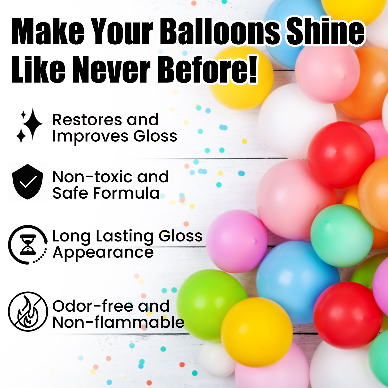 Balloon Shine Spray Polishing Gloss Enhancer For Lasting Shine Party Balloon Decoration Brightening Mist