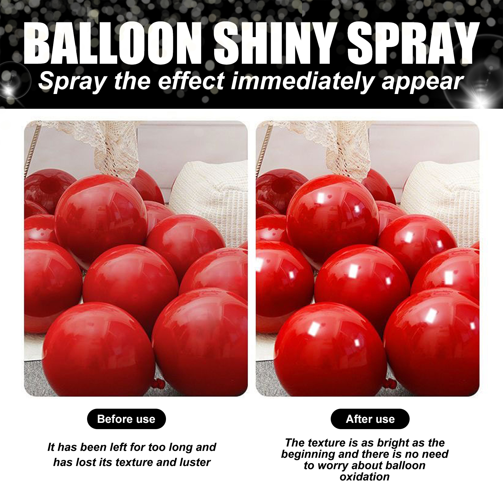 Balloon Shine Spray Polishing Gloss Enhancer For Lasting Shine Party Balloon Decoration Brightening Mist
