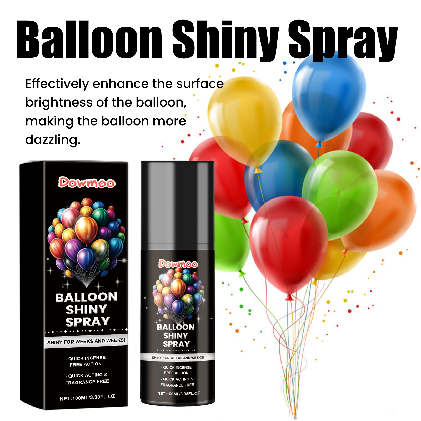 Balloon Shine Spray Polishing Gloss Enhancer For Lasting Shine Party Balloon Decoration Brightening Mist
