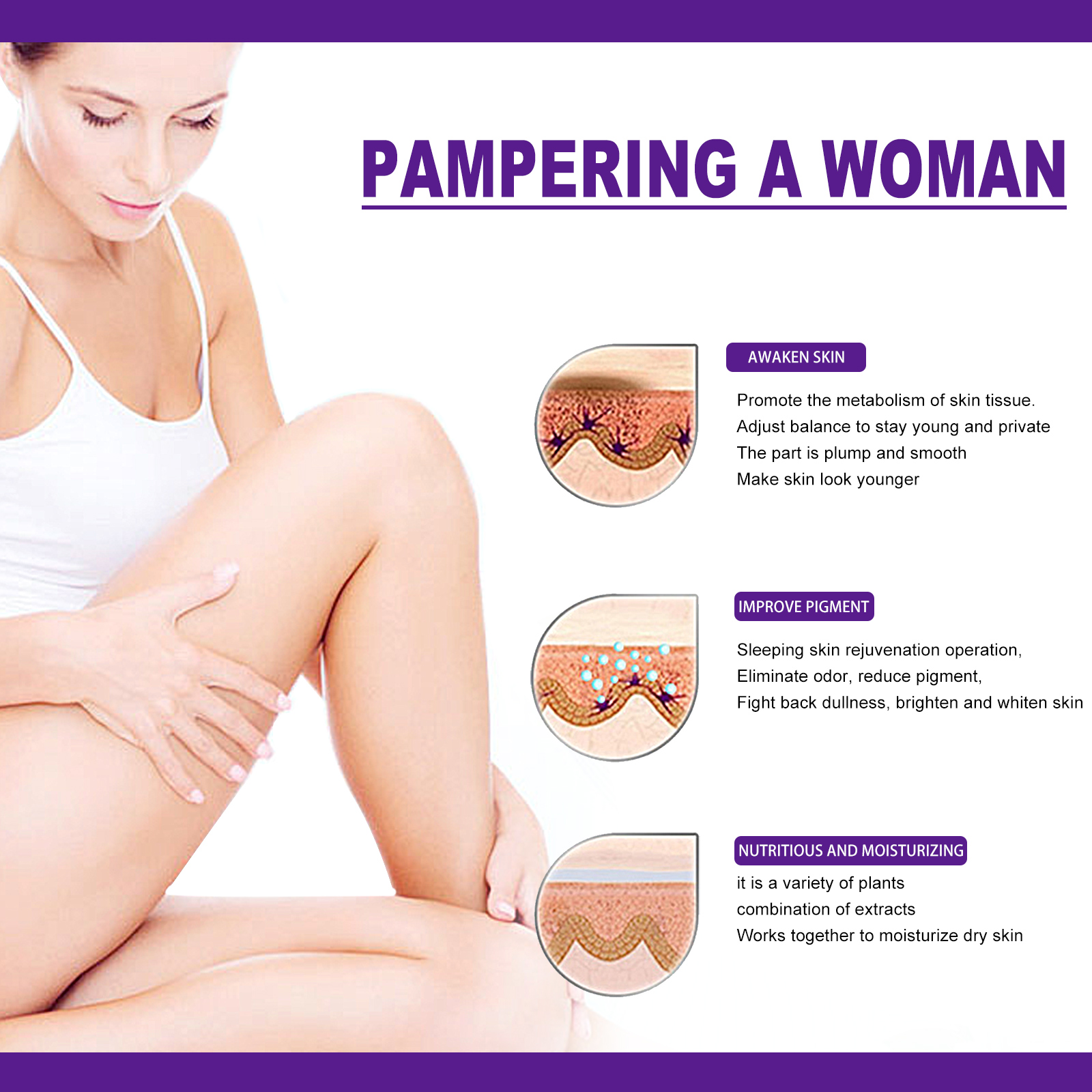 Body Care Cream Gentle Moisturizing For Underarms Knees Elbows Joints Daily Skin Nourishment