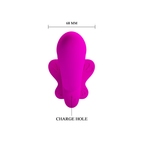 Strapless Strap-on Dildo Double Butterfly G Spot Clit Stimulation