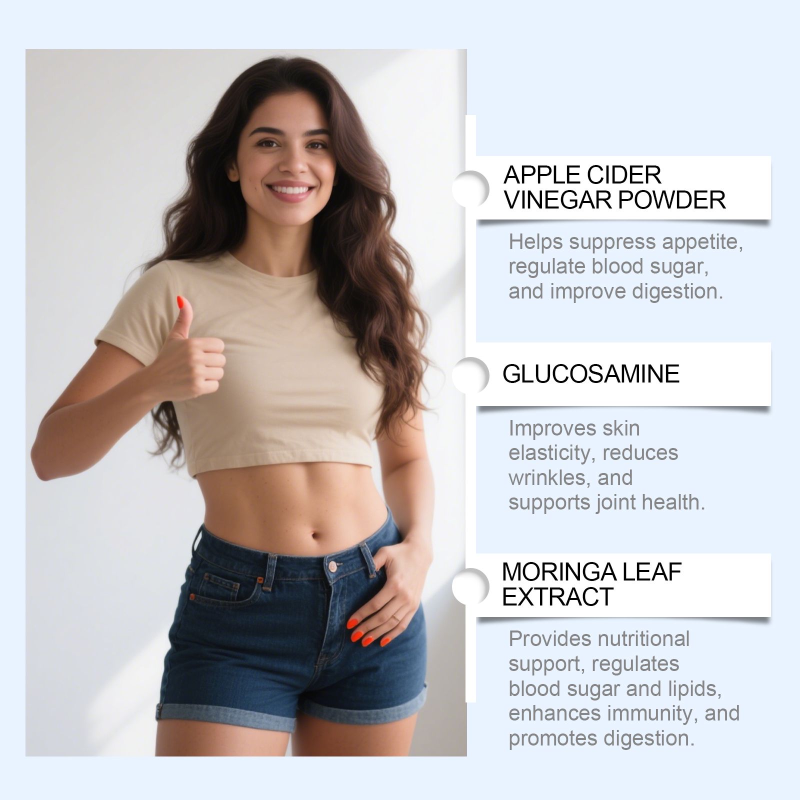 Body Care Drops Apple Cider Vinegar Green Tea Extract Daily Wellness Supplement For Energy Support