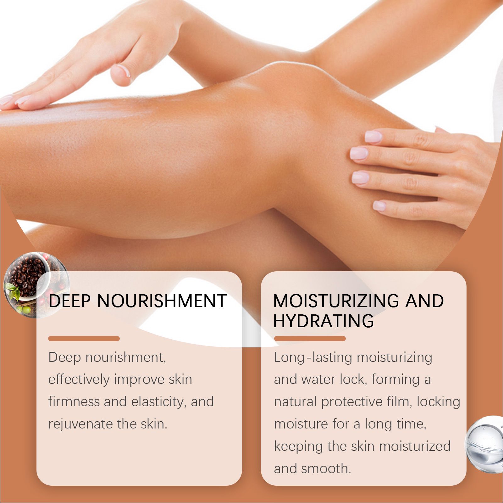 Sunless Tanning Cream Hyaluronic Acid Coffee Extract For Bronzed Glow And Daily Body Care