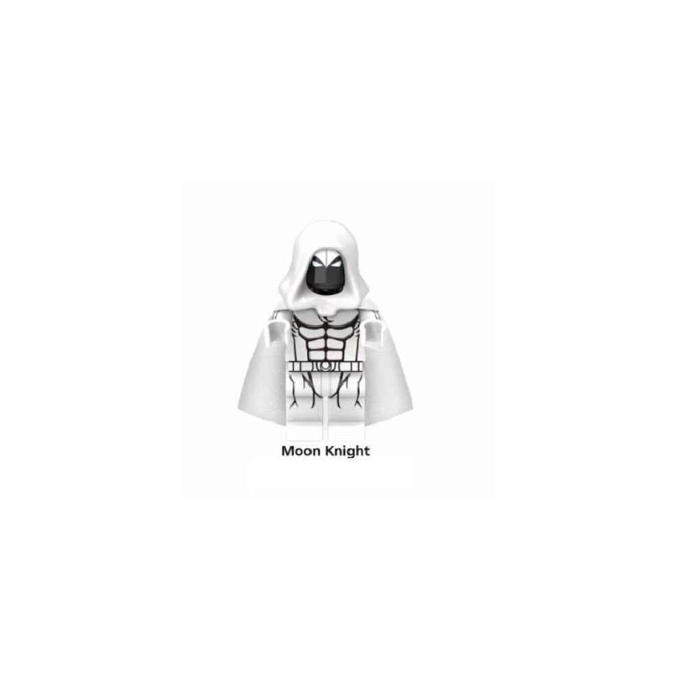 4PCS Moon Knight Minifigure Marc Spector Marvel Super Hero Minifig Figure Fit Lego