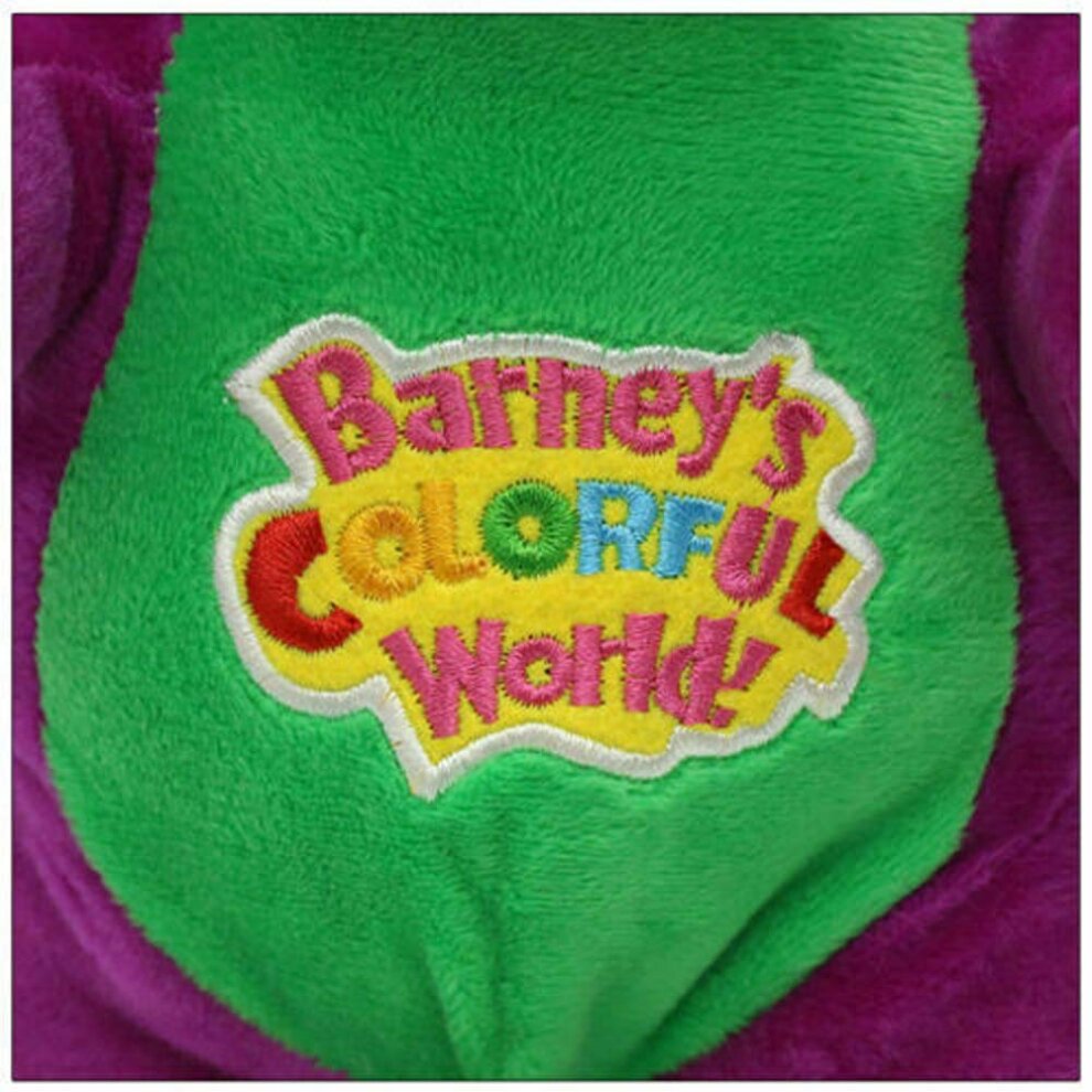 30cm Barney The Dinosaur Sing I LOVE YOU Song Purple Plush Doll Toy Kids Gift