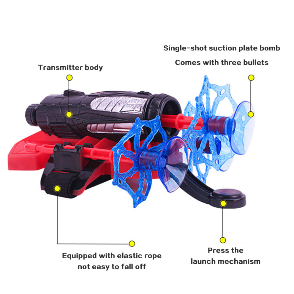 Spider-Man Glove Web Shooter Dart Blaster Launcher Toys Spiderman Costume