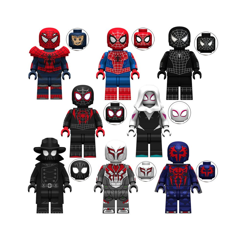 18PCS Spider Man Venom Minifigures Toys Fit Lego