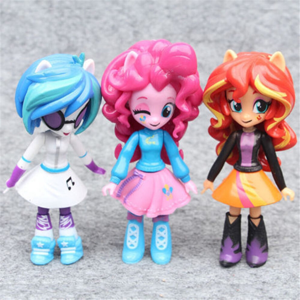 9PCS Equestria Girl Figures Monster High Dolls Toys Set Kids Gift
