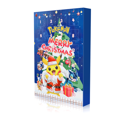 Pokemon Advent Calendar 2022 for Kids 24 Grid Mini Figure Toy 24 Days Christmas Countdown Calendar Anime Minifigures Stuffer Christmas Gifts 2022 for Kids Children