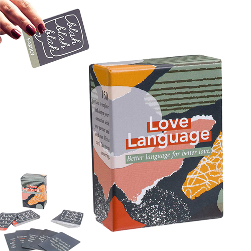 Love Language Card Game Party Board Games 150 Conversation Starter Questions for Couples Connections Partner Date Night Relationship