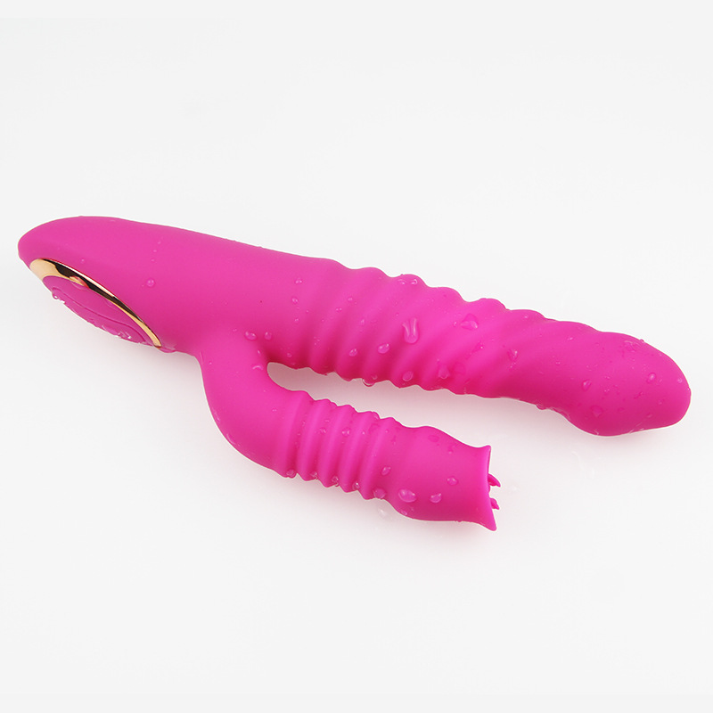 Clitoral Licking G Spot Vibrator Clitoral Tapping Rabbit Vibrator for Clit G Spot Stimulation Stimulator with 7 Modes Rechargeable Realistic Dildo Vibrator Adult Sex Toys with Heating for Women and Couple