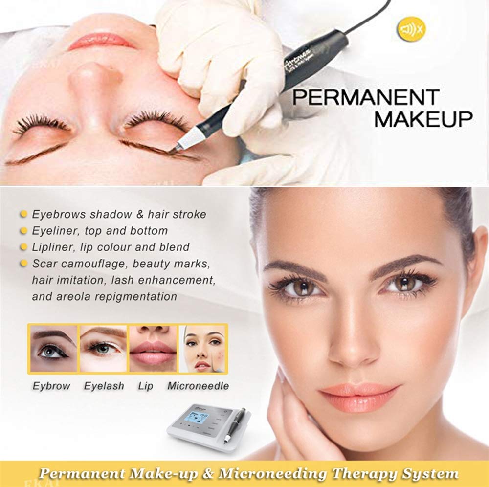 Digital Permanent Makeup Tattoo Machine Artmex V9 Eyebrow Lip Eyeliner Professional  Makeup Machine MTS PMU Microblading Pen Device Rotary Pen LCD Display With V9 Tattoo Needle