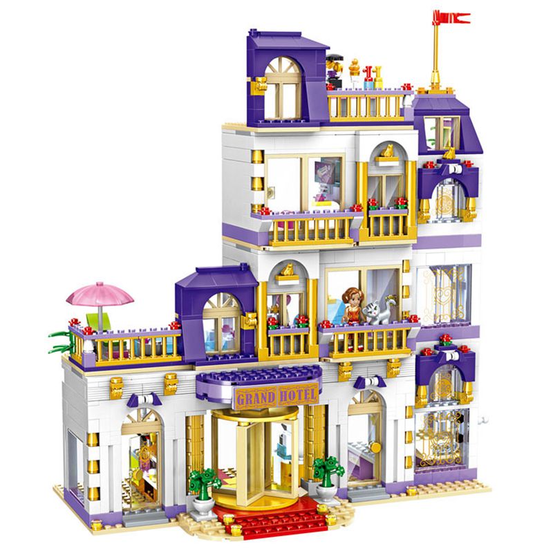 Friends City House Hotel Management Simulation Building Blocks DIY Toys for Kids Girls Christmas Gift