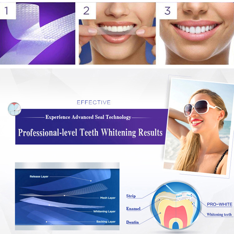(5 Pouches) Crest. 3D White Whitestrips Professional Effect Tooth Whitening