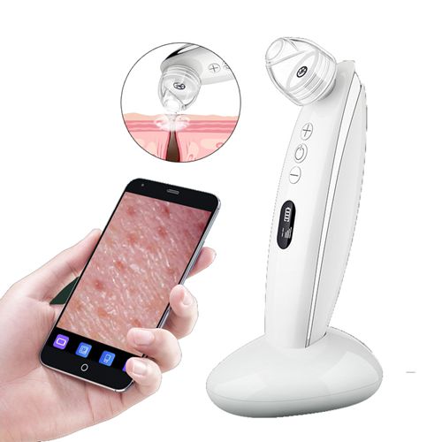 Blackhead Remover Vacuum Pore Cleaner Visual Blackhead Vacuum Kit Blackhead Suction Extractor Tool Skin Deep Cleaning Machine Charging Base HD Camera