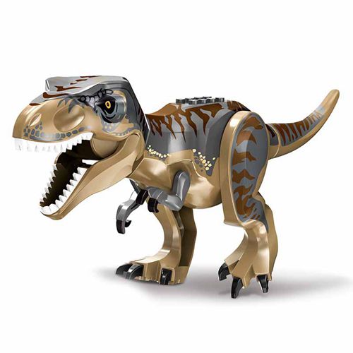 (Grey Tyrannosaurus) Removable Large Dinosaur Figure Big Size Indominus T Rex Blocks Leg