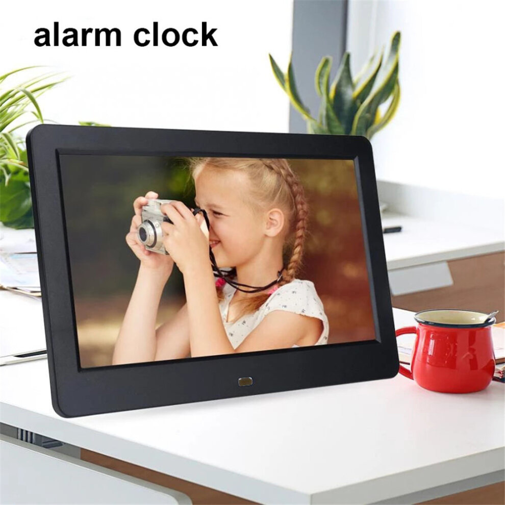 10 Inch Smart HD Digital Photo Frames Electronic Clock Picture Video Gift Black