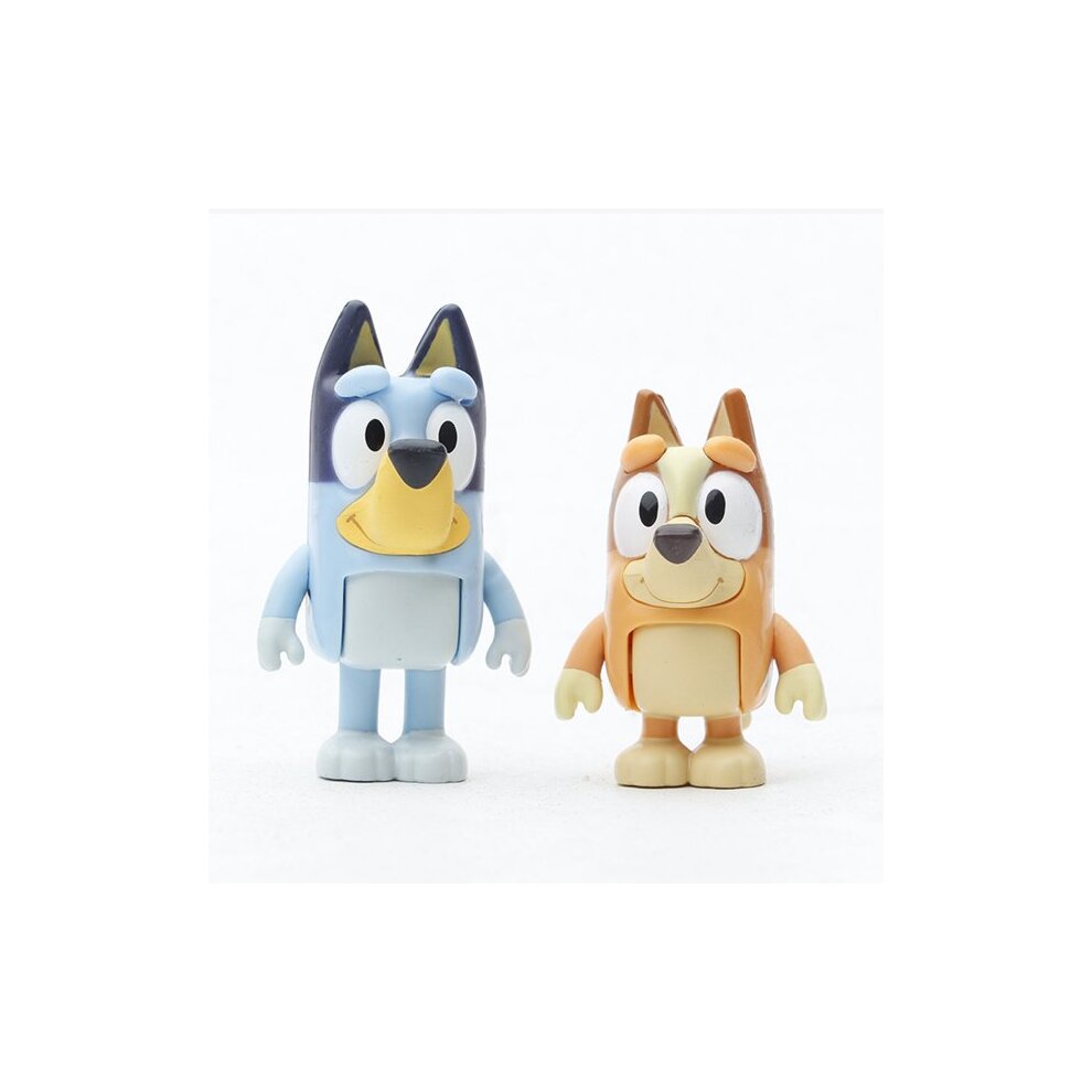 (8Pcs Set with Box) Faminess Bluey Toy Bluey and Friends Poseable Figures Play Gifts Dog Pet Action Figures Model Toy Set