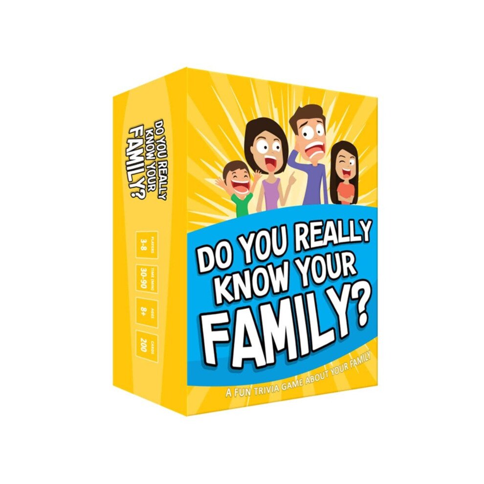 Do You Really Know Your Family Card Game Family Party Interactive Game A Fun Family Game Filled with Conversation Starters and Challenges