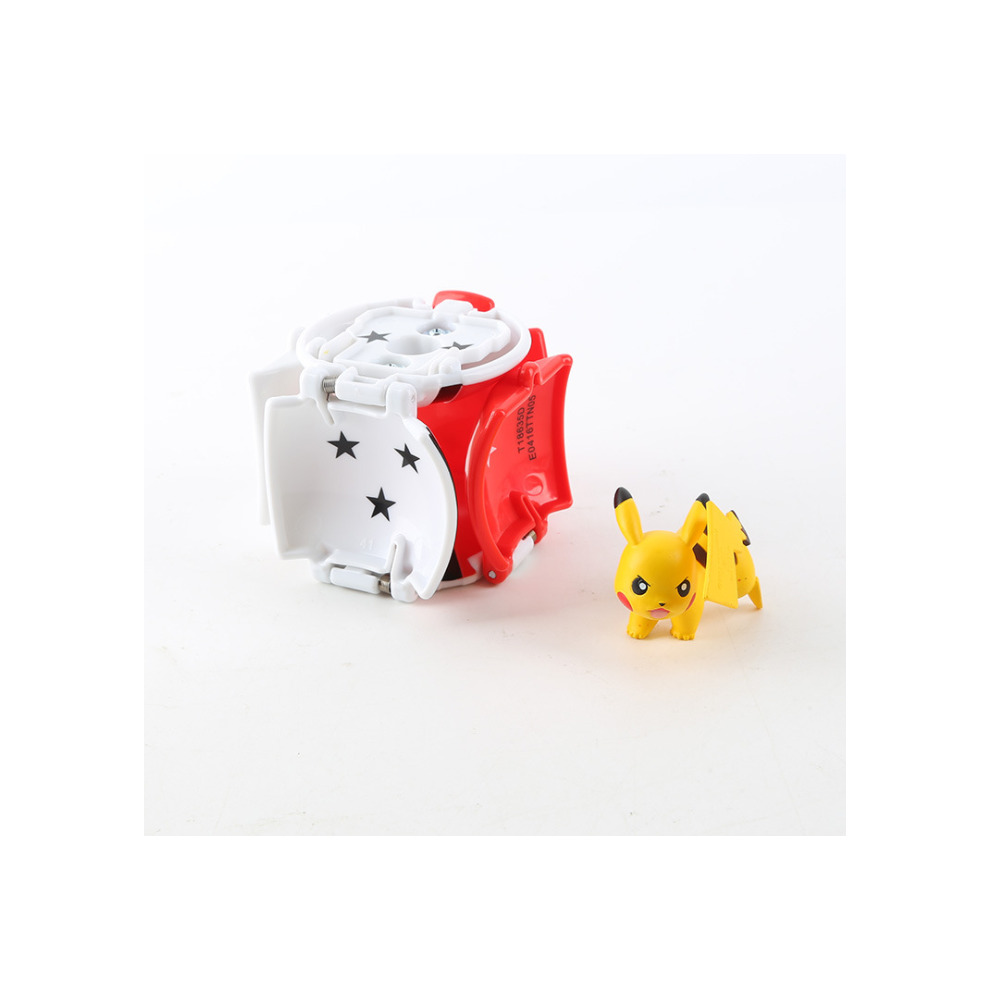 Pokemon 4 pieces set bouncing poke ball touch pop-up fighting toy