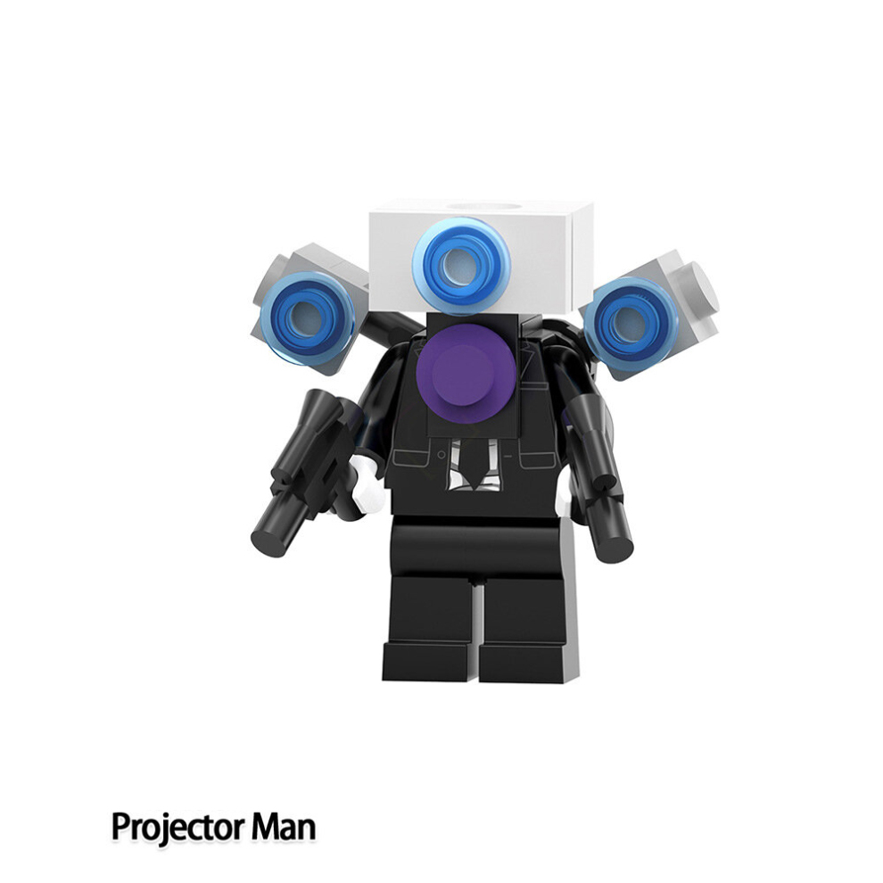 Skibidi Toilet Minifigure Super Titan Man Building Blocks Toys 6Pcs Set Anime Bricks Model Toy Mini Action Figures Fit LEGO Best for Kid Birthday Gifts