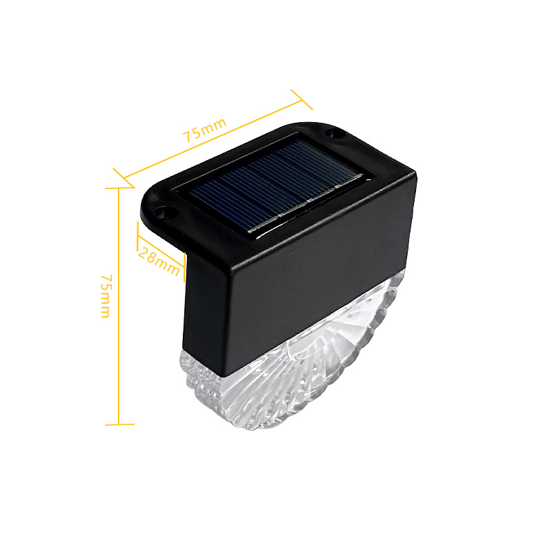Pathway Lighting Solar Deck Light Solar Step Lights Used for Fence Terraces, Stairs Garden Decorations 4Pcs