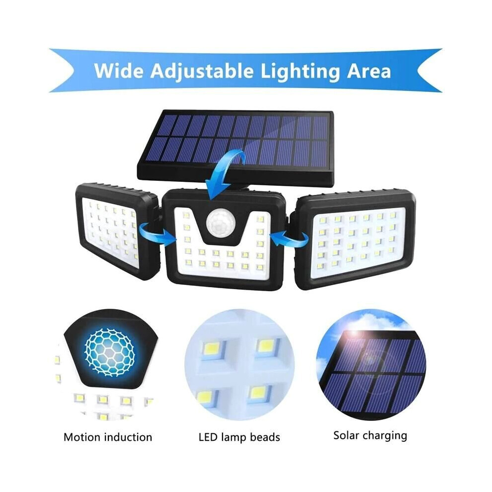 74 LED Solar Powered Outdoor Sensor Light Decking Patio Pathway Lighting